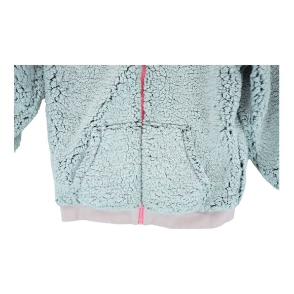 Girls justice Reversible‎ Super Soft Sherpa Jacket Size 12 Colorblock Full Zip - Picture 8 of 8